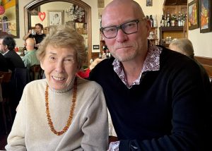 Marian with Headmaster Simon Hinchliffe