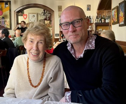 Marian with Headmaster Simon Hinchliffe