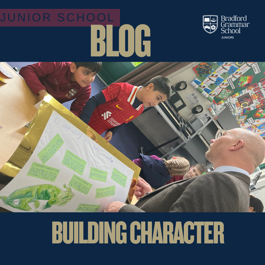 Junior School pupils building character through Indoor learning at Bradford Grammar School