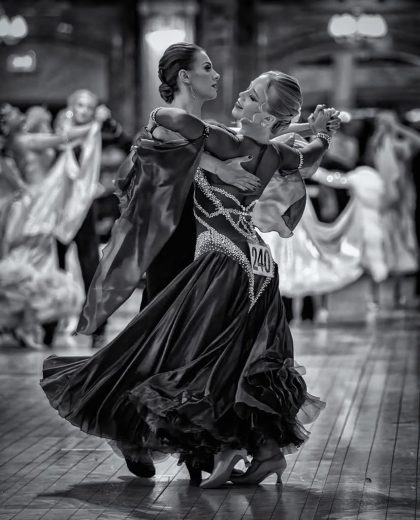 image1 Erin with her ballroom partner, mid dance