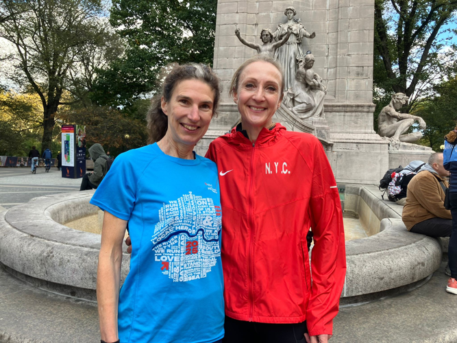 Sarah with Paula Radcliffe
