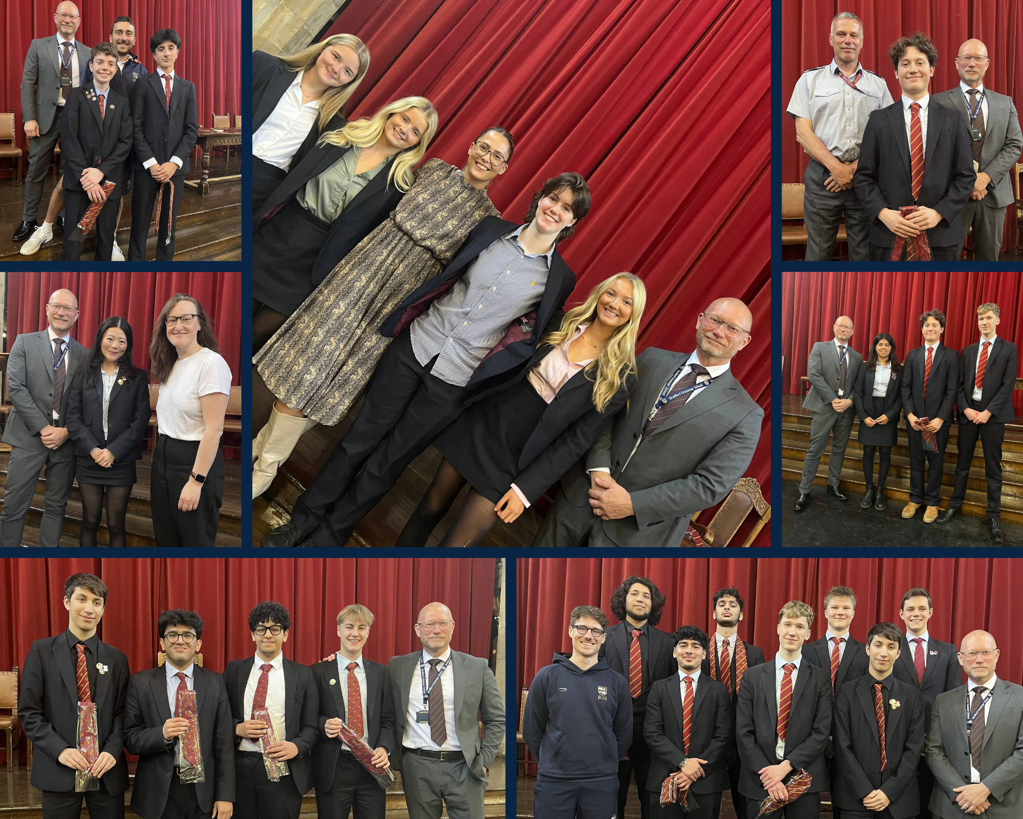BGS Pupils receive their Full School colours